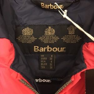 Barbour light down jacket